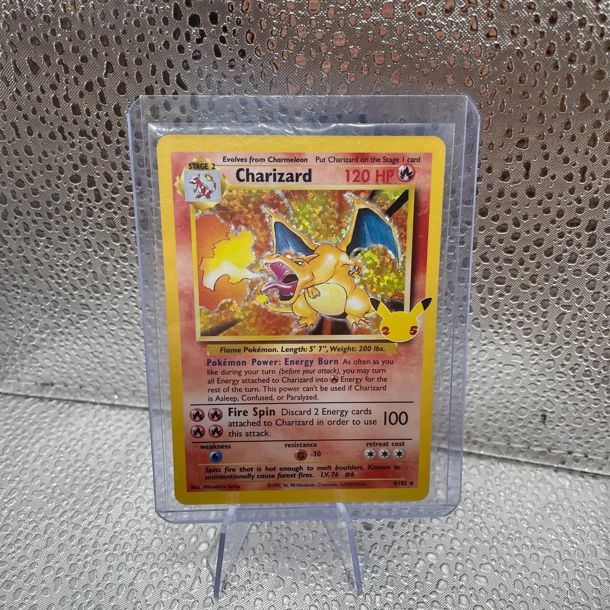 Charizard 4/102 Celebrations Pokemon TCG Game Card Good Condition RAW FRENLY BRICKS - Open 7 Days