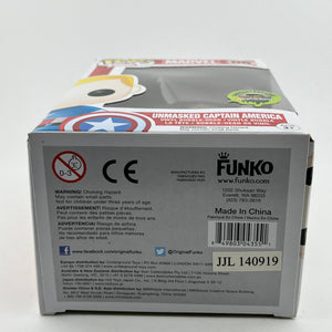 Funko POP! Marvel - Unmasked Captain America #06 - 2014 Exclusive FRENLY BRICKS - Open 7 Days