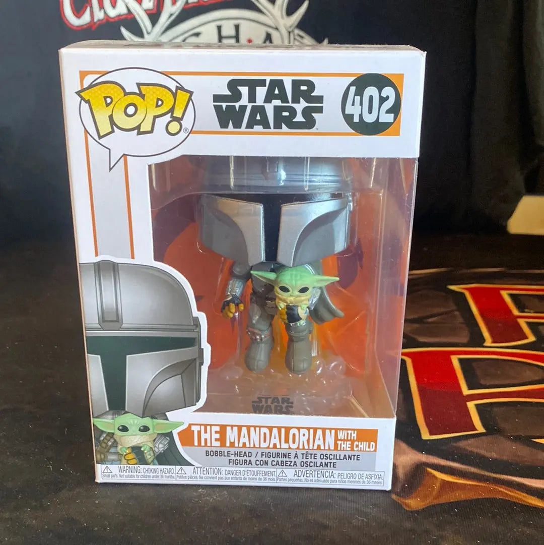 Funko POP! The Mandalorian (with child) #402 - FRENLY BRICKS - Open 7 Days