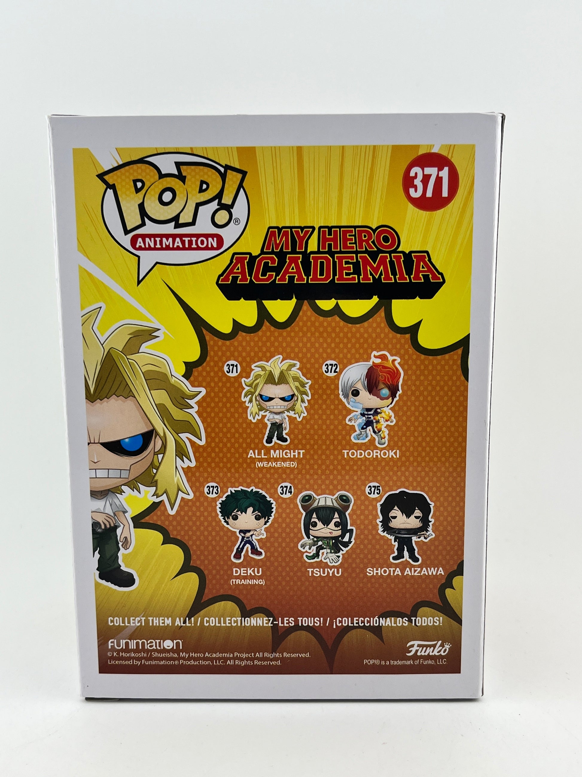 Funko POP! Animation My Hero Academia - All Might (Weakened) #371 - Vinyl Collectable FRENLY BRICKS - Open 7 Days