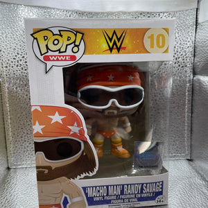 Macho Man Randy Savage Funko Pop Vinyl Figure WWE #10 Box Damage FRENLY BRICKS - Open 7 Days