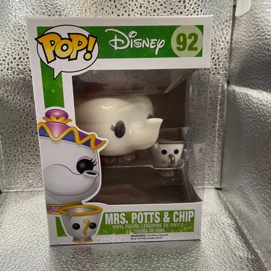 Funko Pop #92: Mrs Potts and Chip Disney Beauty And The Beast Vinyl Figurine FRENLY BRICKS - Open 7 Days