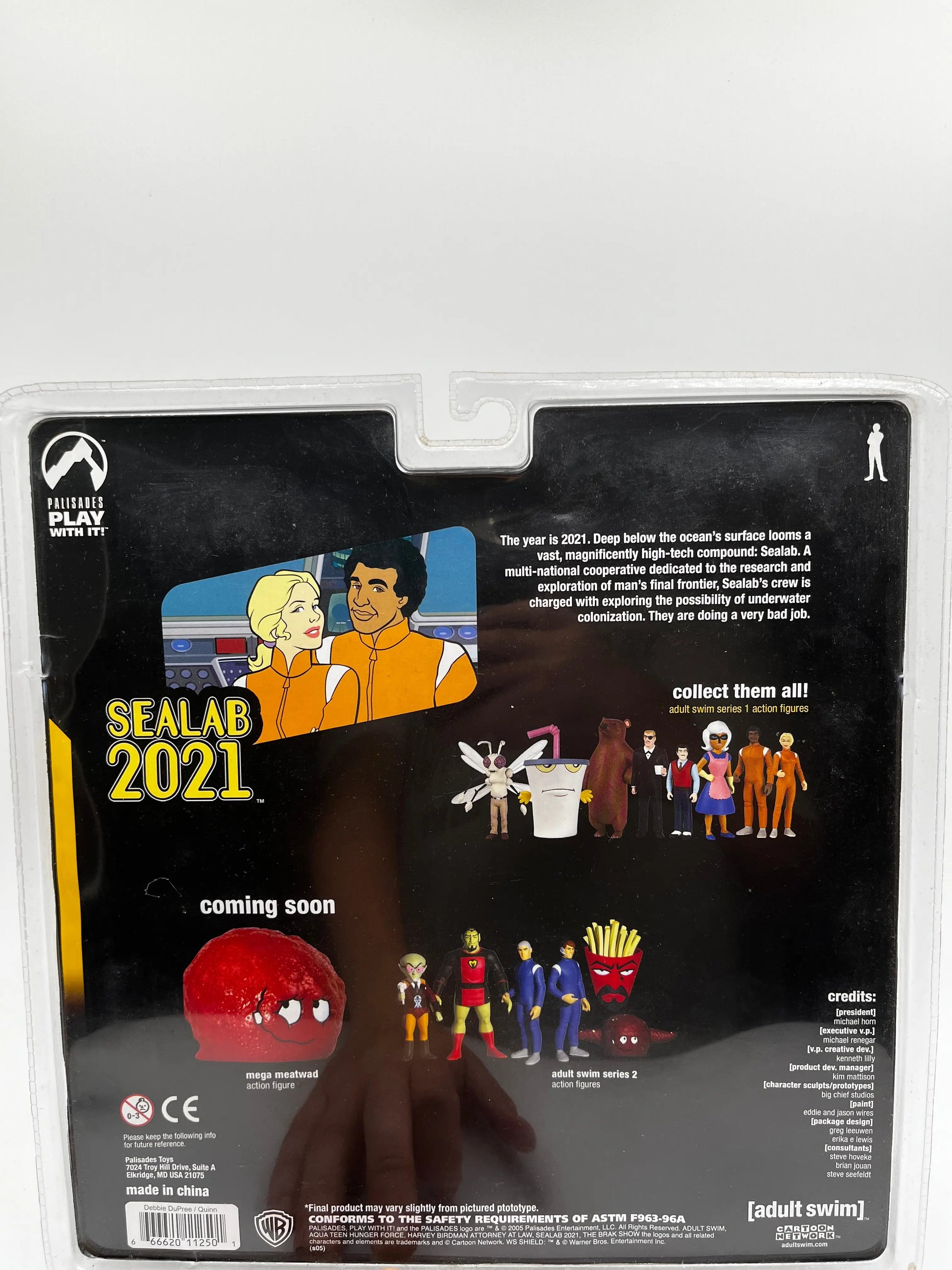 Sealab 2021 Debbie Dupree & Dr. Quentin Quinn Figures 2005 Palisades Toys Sealed FRENLY BRICKS - Open 7 Days