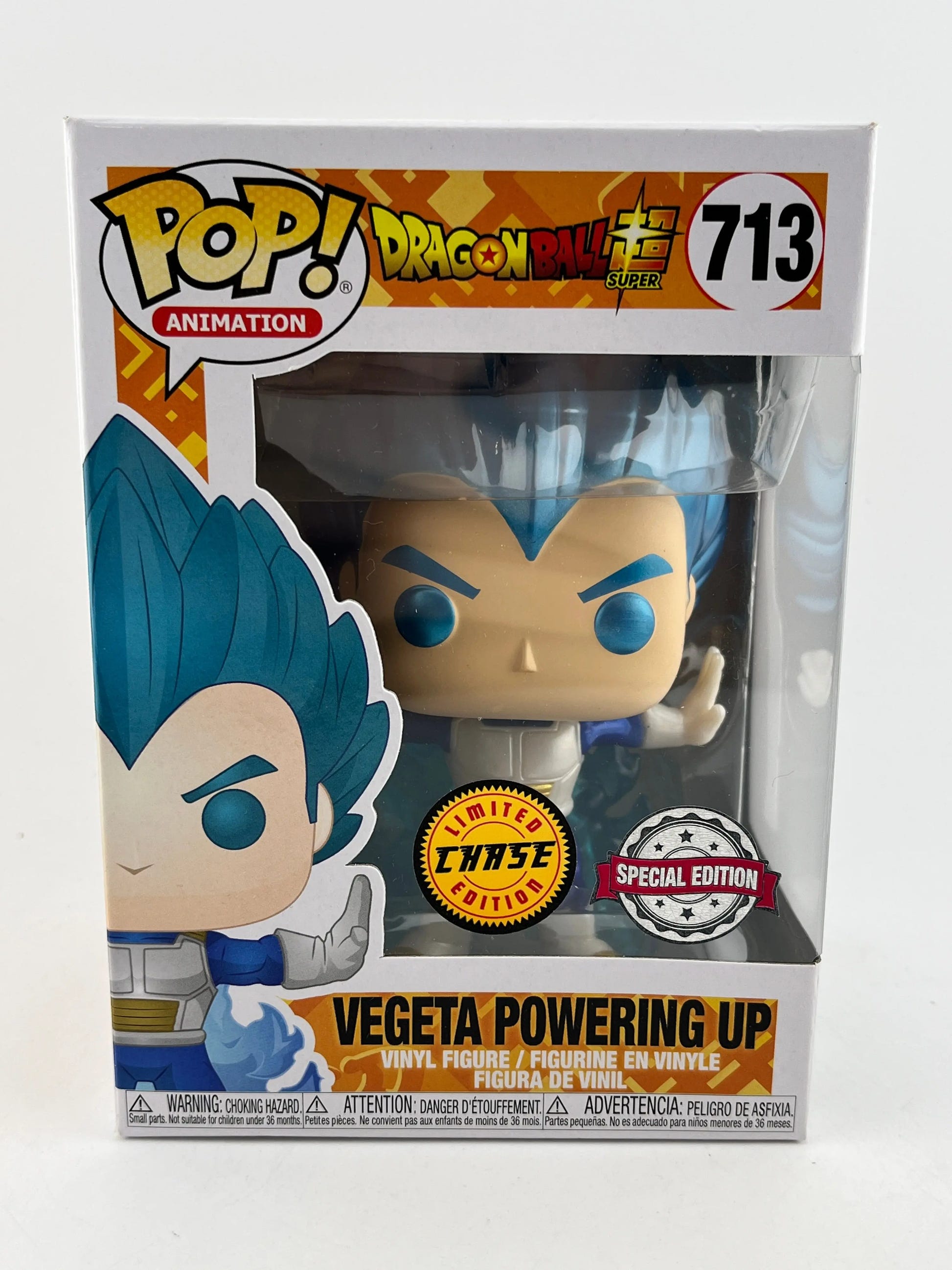 Funko POP! Animation Dragon Ball Super - Vegeta Powering Up #713 - Chase image 1