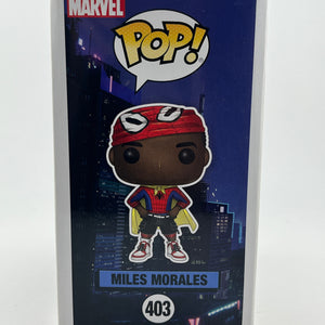 Funko POP! Spider-Man Into The Spiderverse - Miles Morales #403 - Vinyl Collectable FRENLY BRICKS - Open 7 Days
