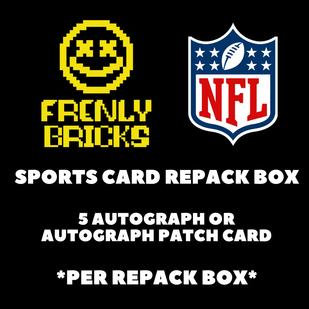 SPORTS CARD REPACK BOX - NFL - 5 Cards AUTO/AUTO PATCH FRENLY BRICKS - Open 7 Days
