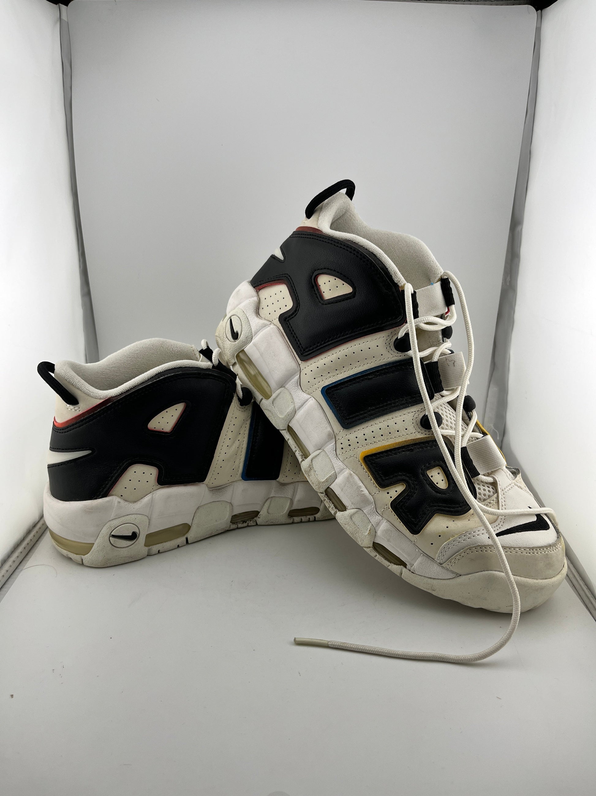 Nike Air More Uptempo '96 Shoe Trading Cards White Blue DM1297-100 - Mens Size US 11 FRENLY BRICKS - Open 7 Days