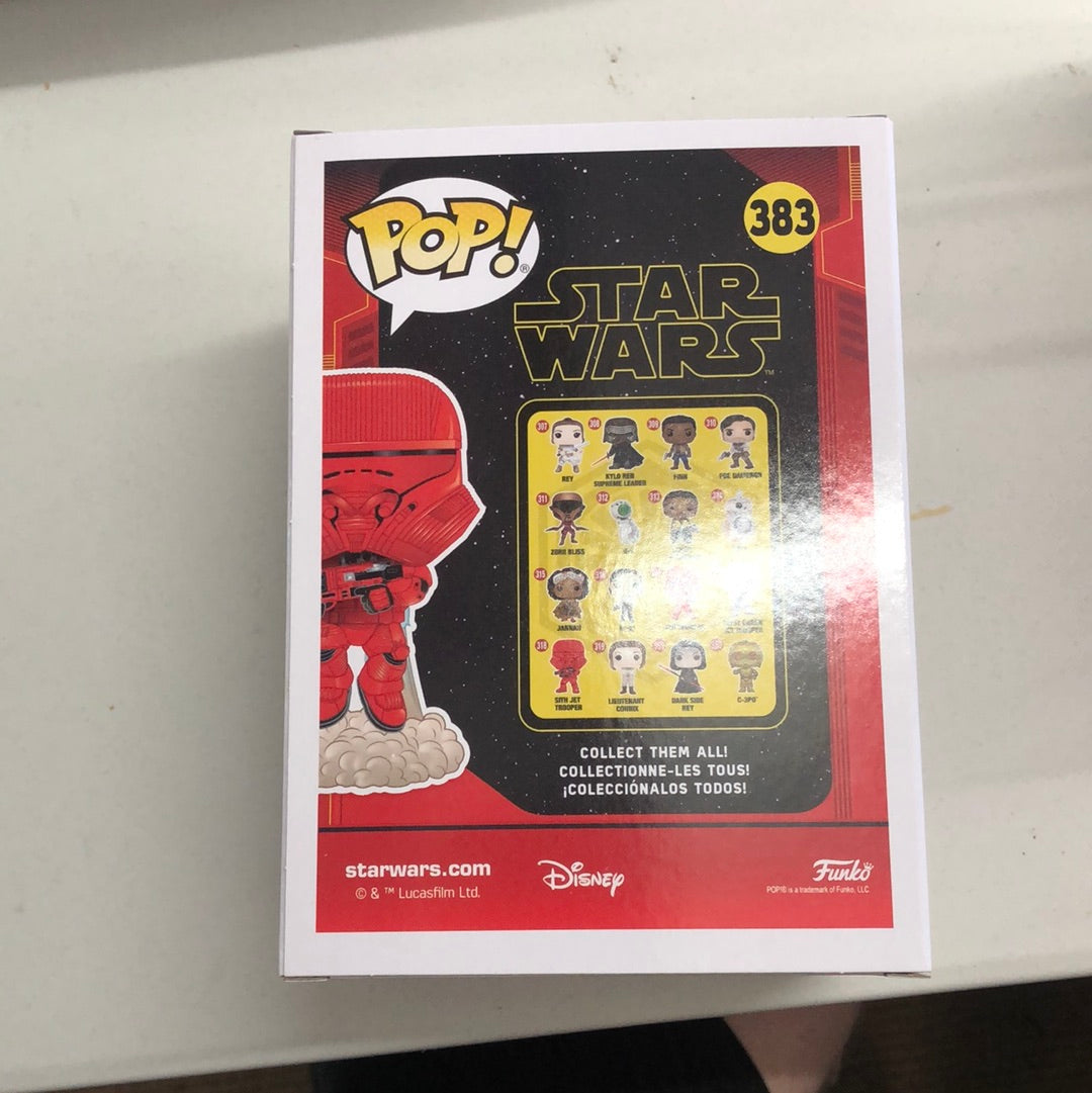 Funko Pop Sith Jet Trooper Star Wars #383 2020 Summer Convention FRENLY BRICKS - Open 7 Days