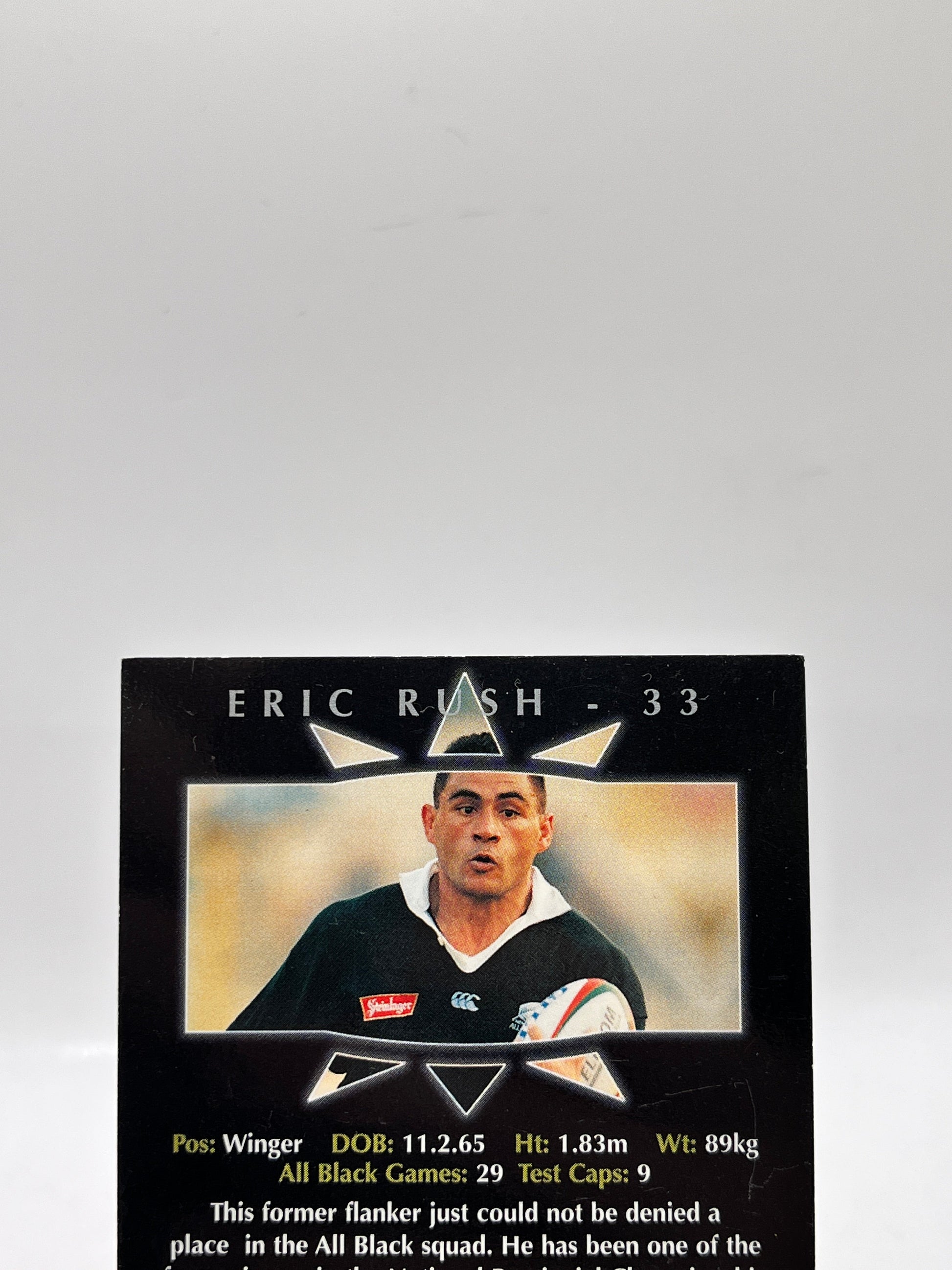 Eric Rush Autographed - All Blacks 1997 - 1Neda FRENLY BRICKS - Open 7 Days