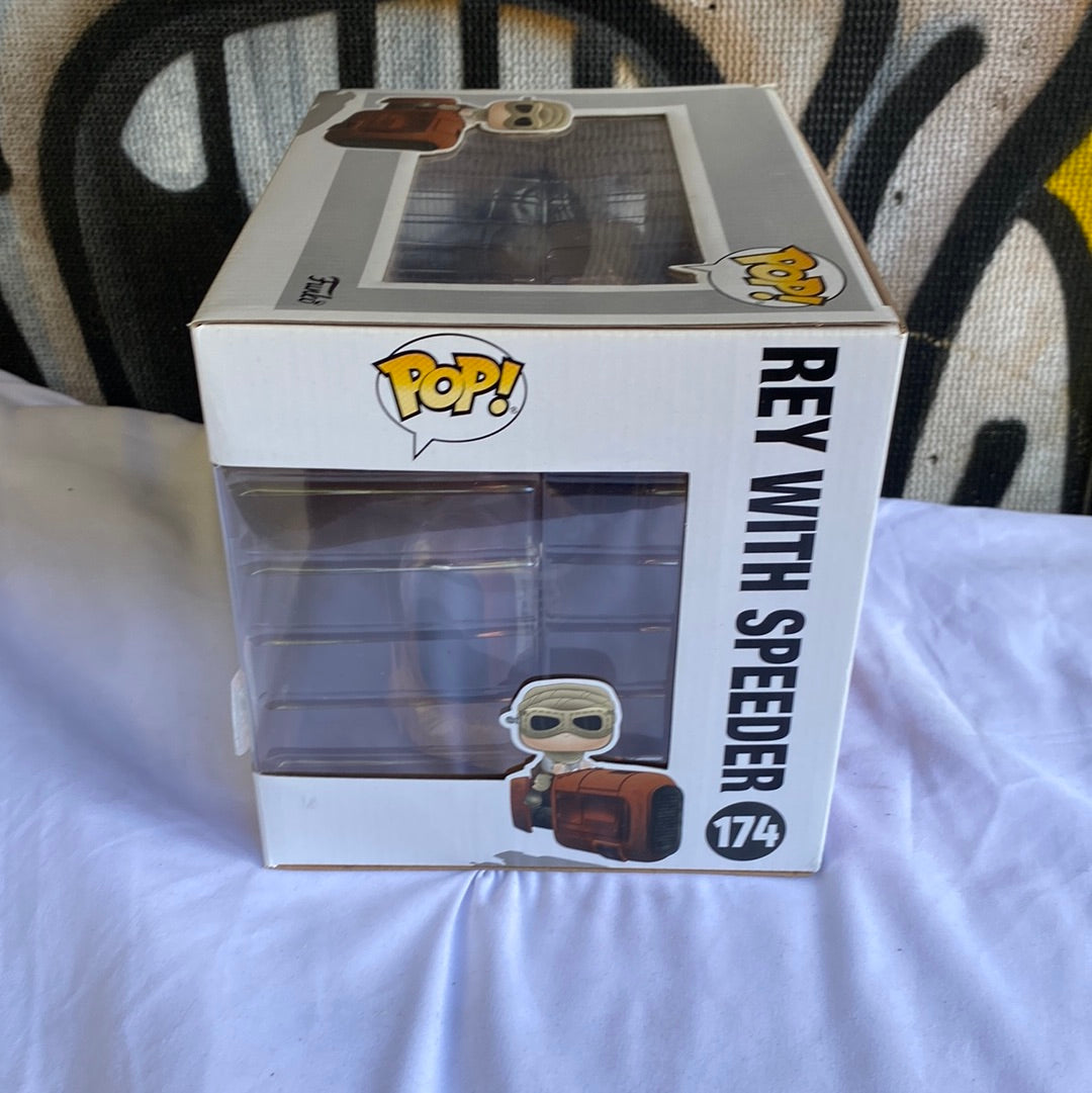 Funko POP! Rey with Speeder #174 convention exclusive FRENLY BRICKS