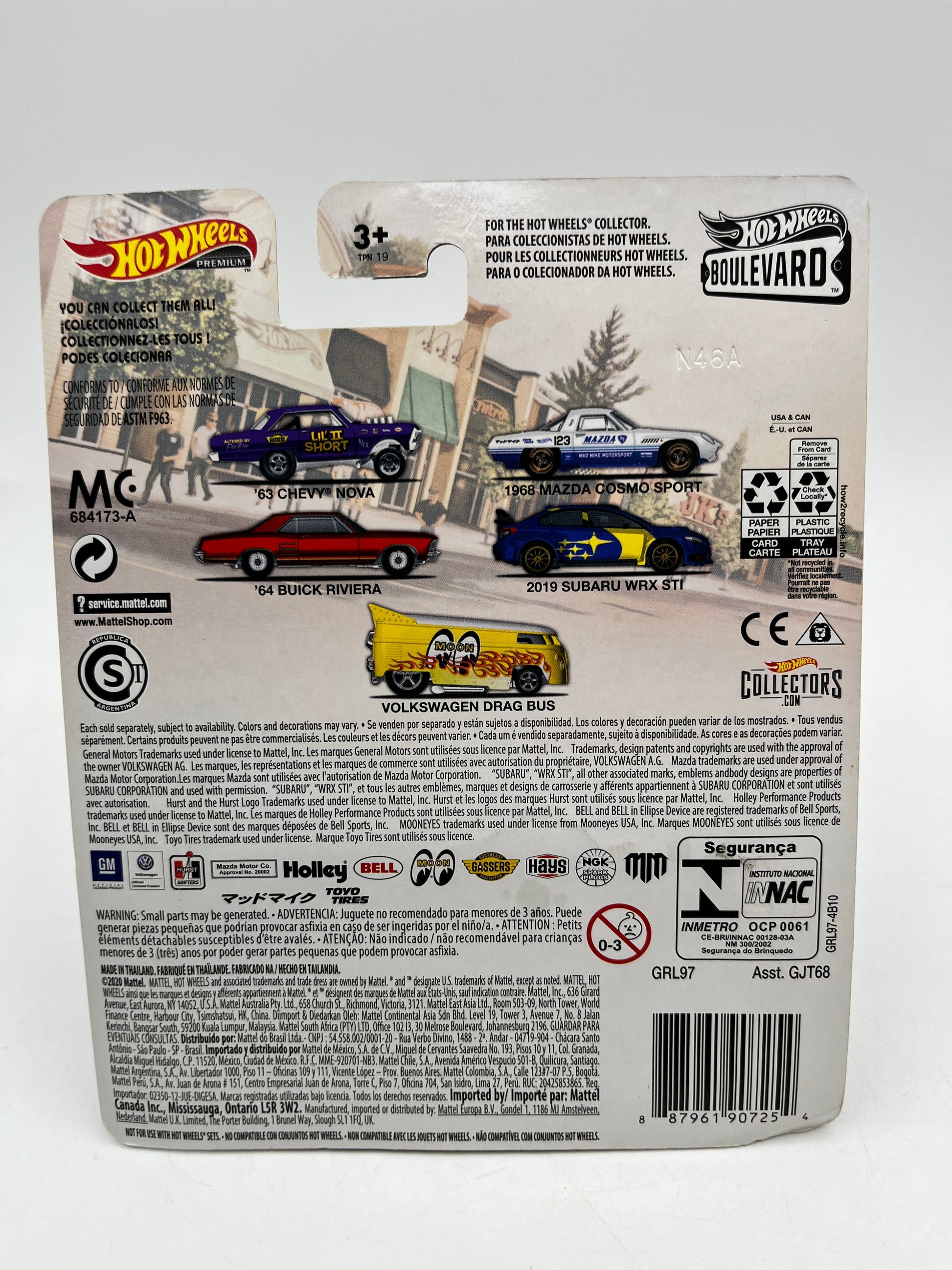 Hot Wheels Premium Boulevard- 2019 Subaru WRX STI Mattel - Sealed FRENLY BRICKS - Open 7 Days