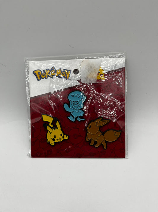 Pokémon Metal Pins Pikachu quaxly, Eevee FRENLY BRICKS - Open 7 Days