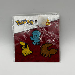 Pokémon Metal Pins Pikachu quaxly, Eevee FRENLY BRICKS - Open 7 Days