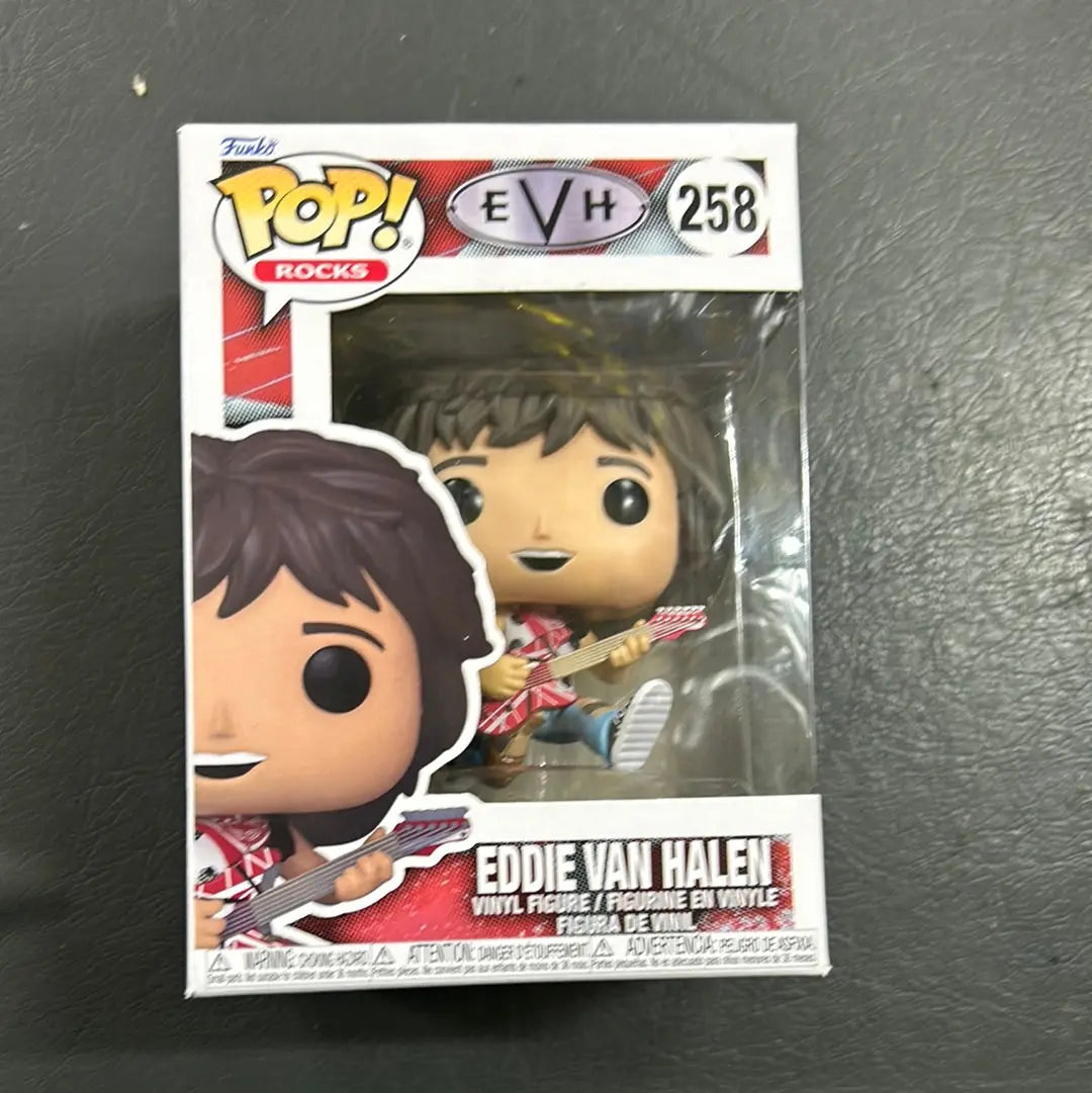 Funko Pop Rocks Eddie Van Halen 258 EVH Jumping Guitar Vinyl Figure FRENLY BRICKS - Open 7 Days