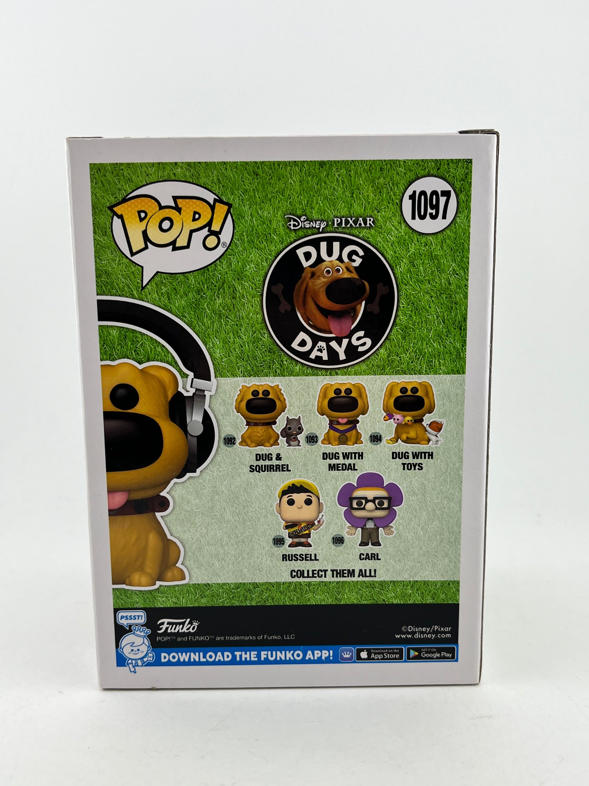 Funko POP! Disney Pixar Dug Days - Dug With Headphones #1097 - Funko Exclusive FRENLY BRICKS - Open 7 Days