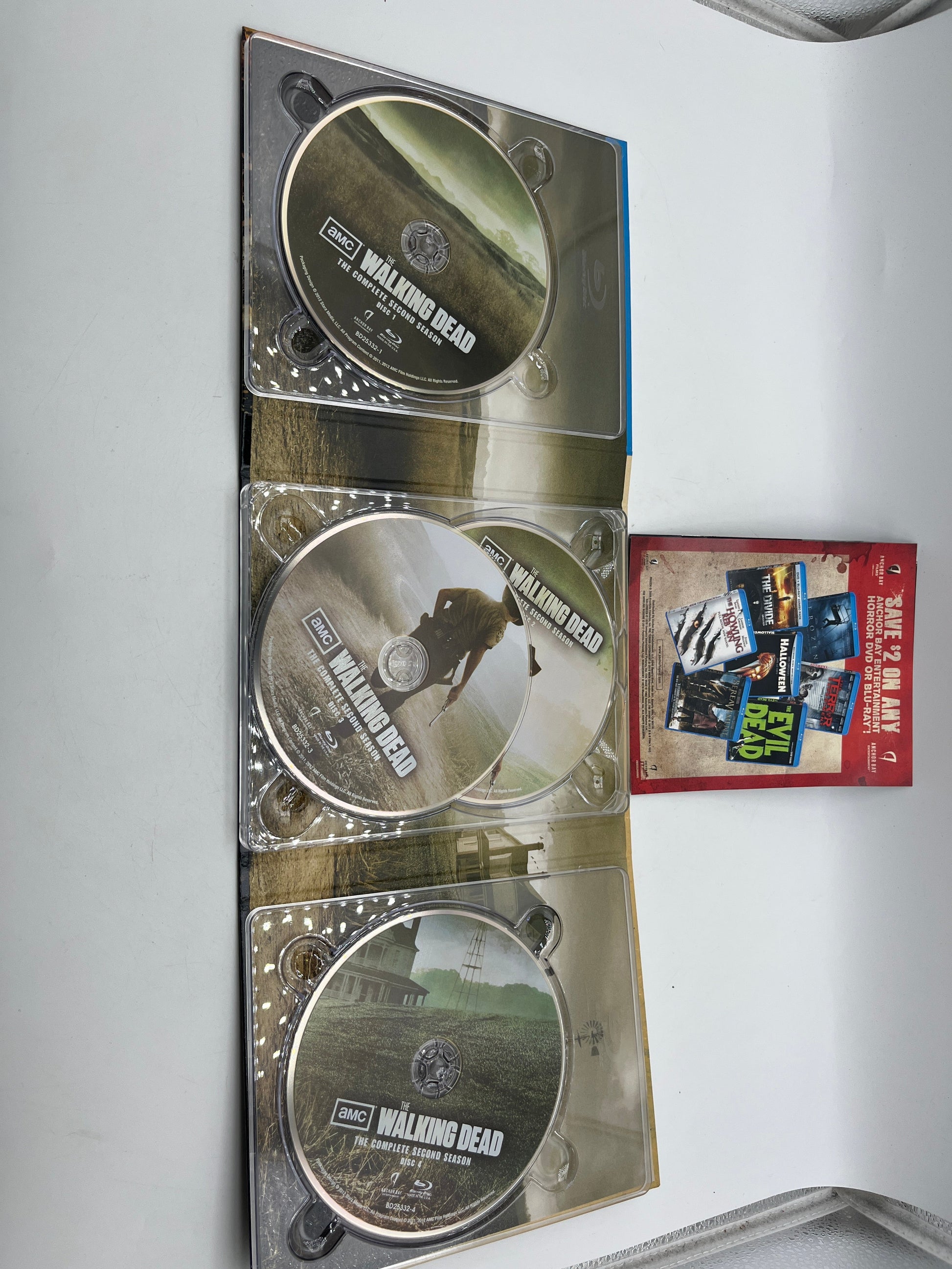 The Walking Dead Season 2 Blu-Ray Disc Set With Screwdriver Zombie Head Display FRENLY BRICKS - Open 7 Days