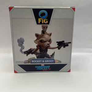 Marvel Guardians of The Galaxy Vol 2 QFig Rocket And Groot Figure Statue FRENLY BRICKS - Open 7 Days