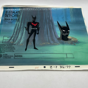 Batman (Terry McGinnis) Main Models Animation Prod. Cel - Batman Beyond - 1998 FRENLY BRICKS - Open 7 Days