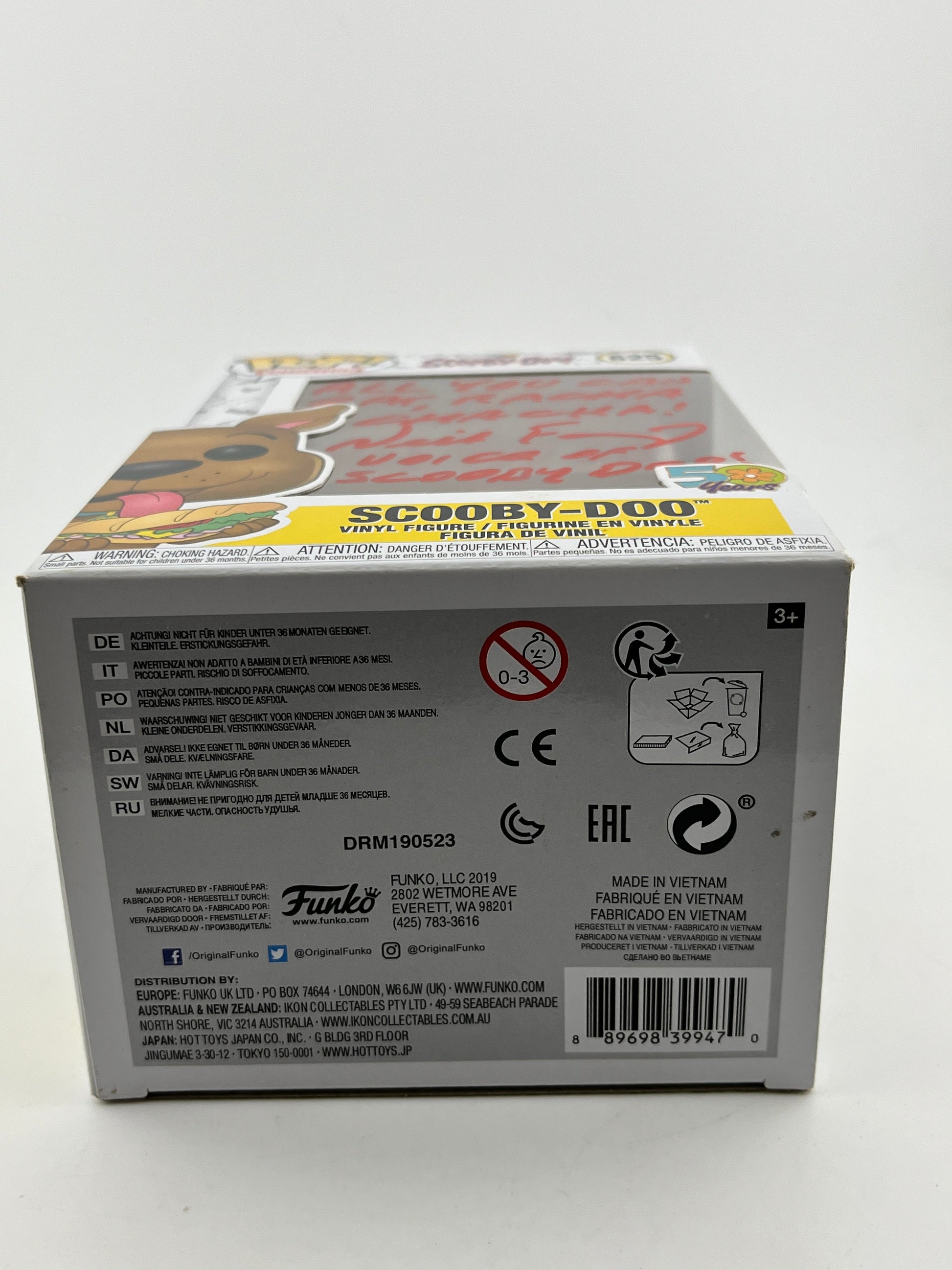 Funko POP! Scooby Doo! Signed By Neil Fanning - Scooby-Doo #625 FRENLY BRICKS - Open 7 Days