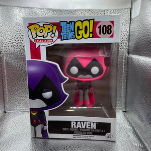 FUNKO POP  TEEN TITANS GO!  Raven  VINYL FIGURE #108  ONLY AT TOYS R US FRENLY BRICKS - Open 7 Days