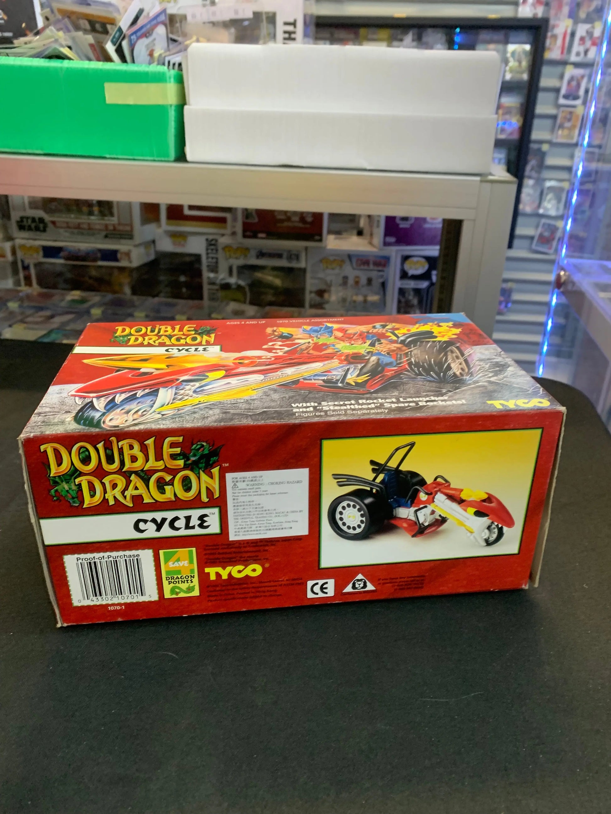 RARE VINTAGE 1993 DOUBLE DRAGON CYCLE VEHICLE TYCO NEW SEALED ! FRENLY BRICKS - Open 7 Days