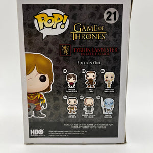 Funko POP! Game Of Thrones Tyrion Lannister Battle Armor #21 FRENLY BRICKS - Open 7 Days