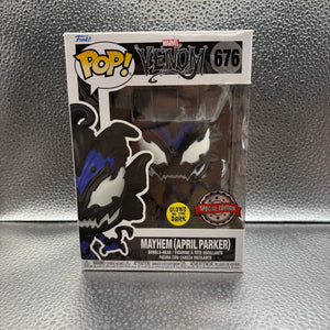 FUNKO Pop Vinyl Mayhem (April Parker) 676 Glow FRENLY BRICKS - Open 7 Days