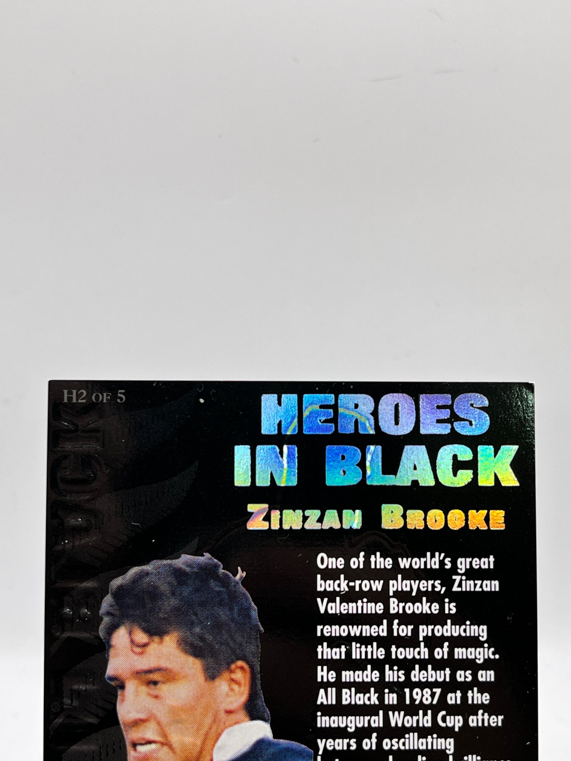Zinzan Brooke - 1995 Dynamic Marketing All Blacks -  Heroes In Black FRENLY BRICKS - Open 7 Days
