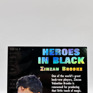 Zinzan Brooke - 1995 Dynamic Marketing All Blacks -  Heroes In Black FRENLY BRICKS - Open 7 Days