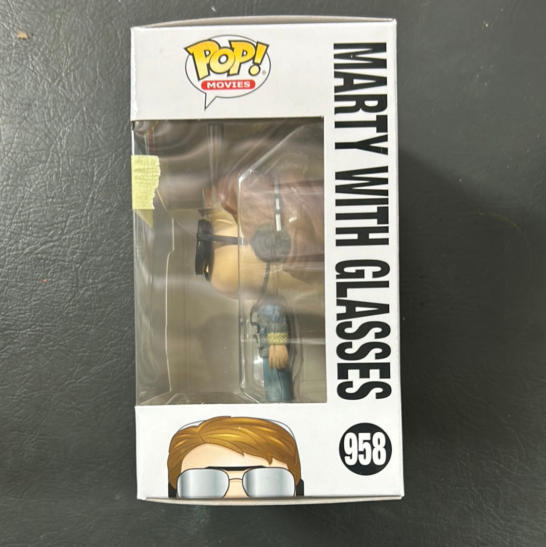 Pop 958 Marty with Glasses Funko Vinyl &  Back to the Future FRENLY BRICKS - Open 7 Days