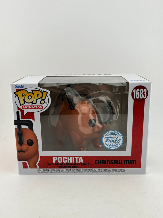 Funko POP! Animation Chainsaw Man - Pochita #1683 - Special Edition FRENLY BRICKS - Open 7 Days