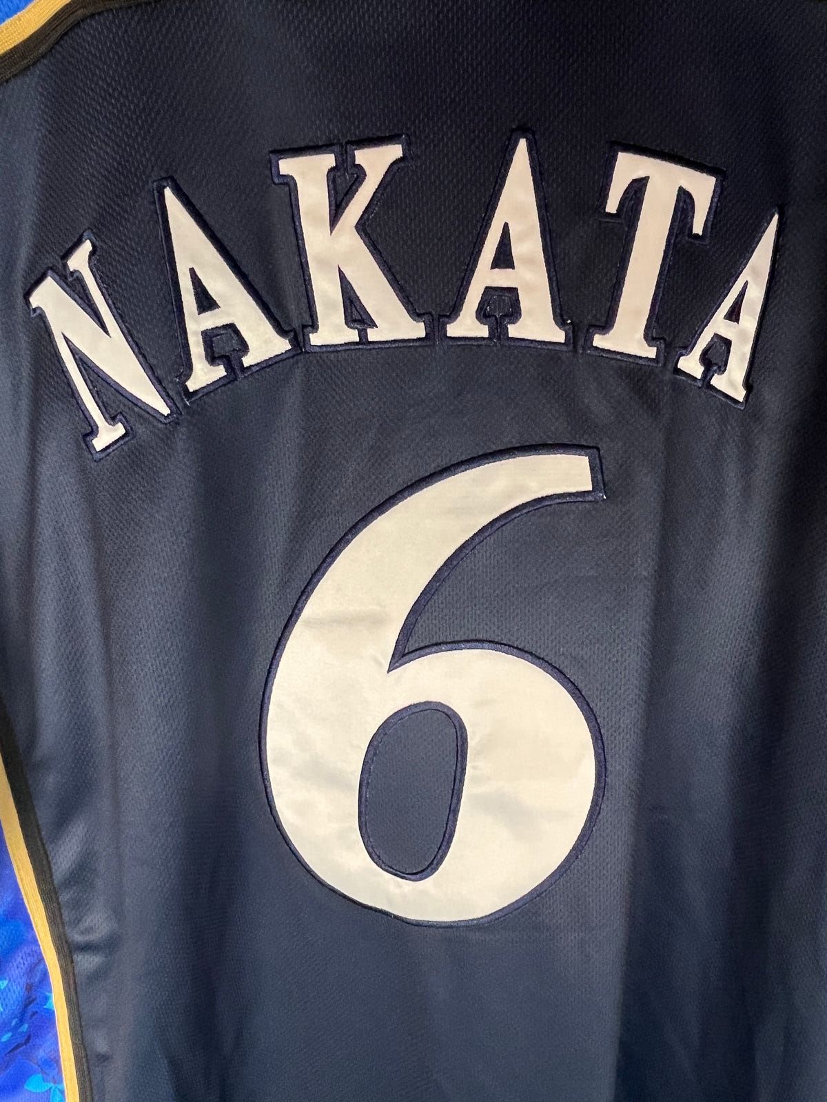 Nippon Baseball Hokkaido Fighters "Nakata #6" Flower Blue Jersey XLarge, photo 12 image 12