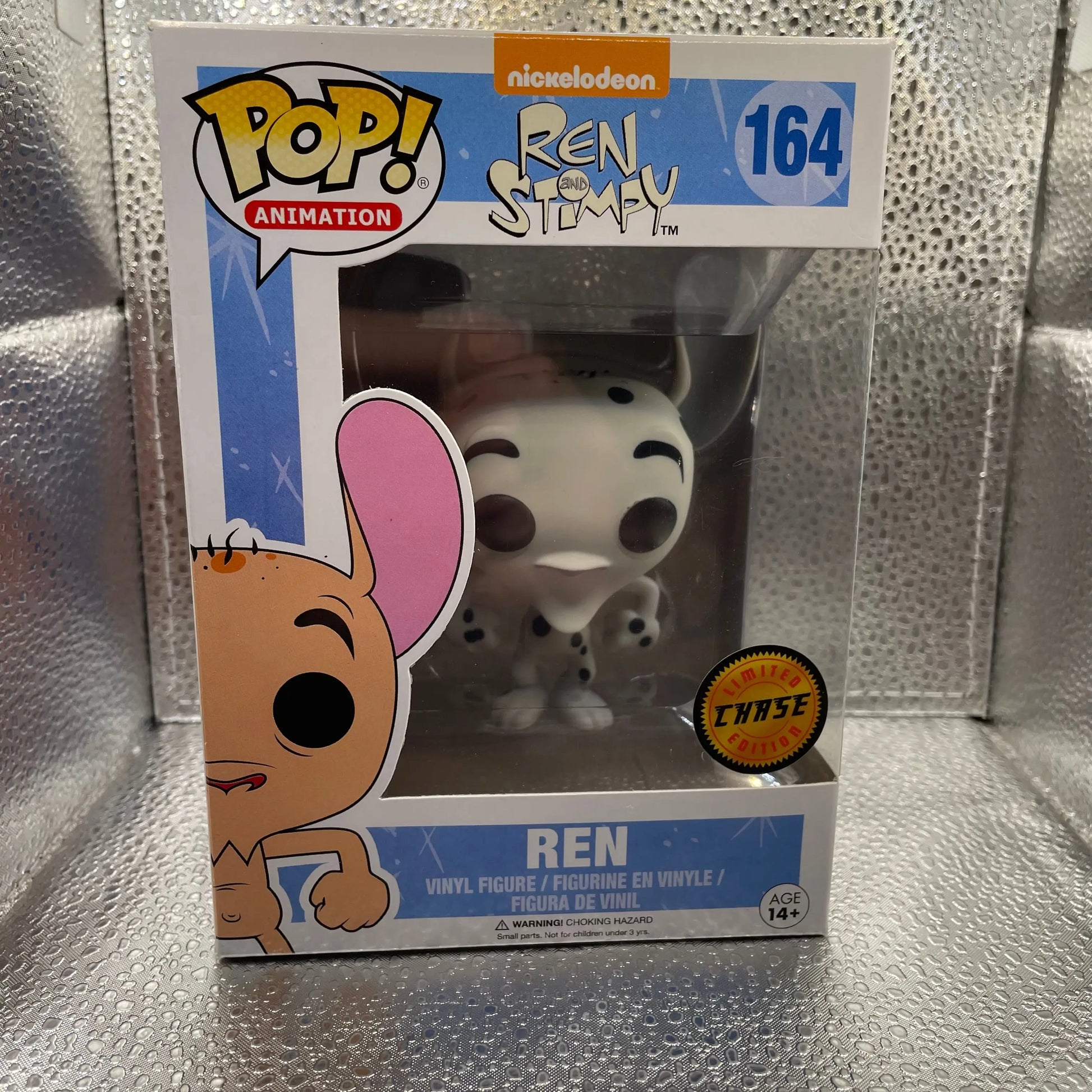 Funko Pop! Ren and Stimpy Animation Ren #164 Limited Chase White Chase FRENLY BRICKS - Open 7 Days