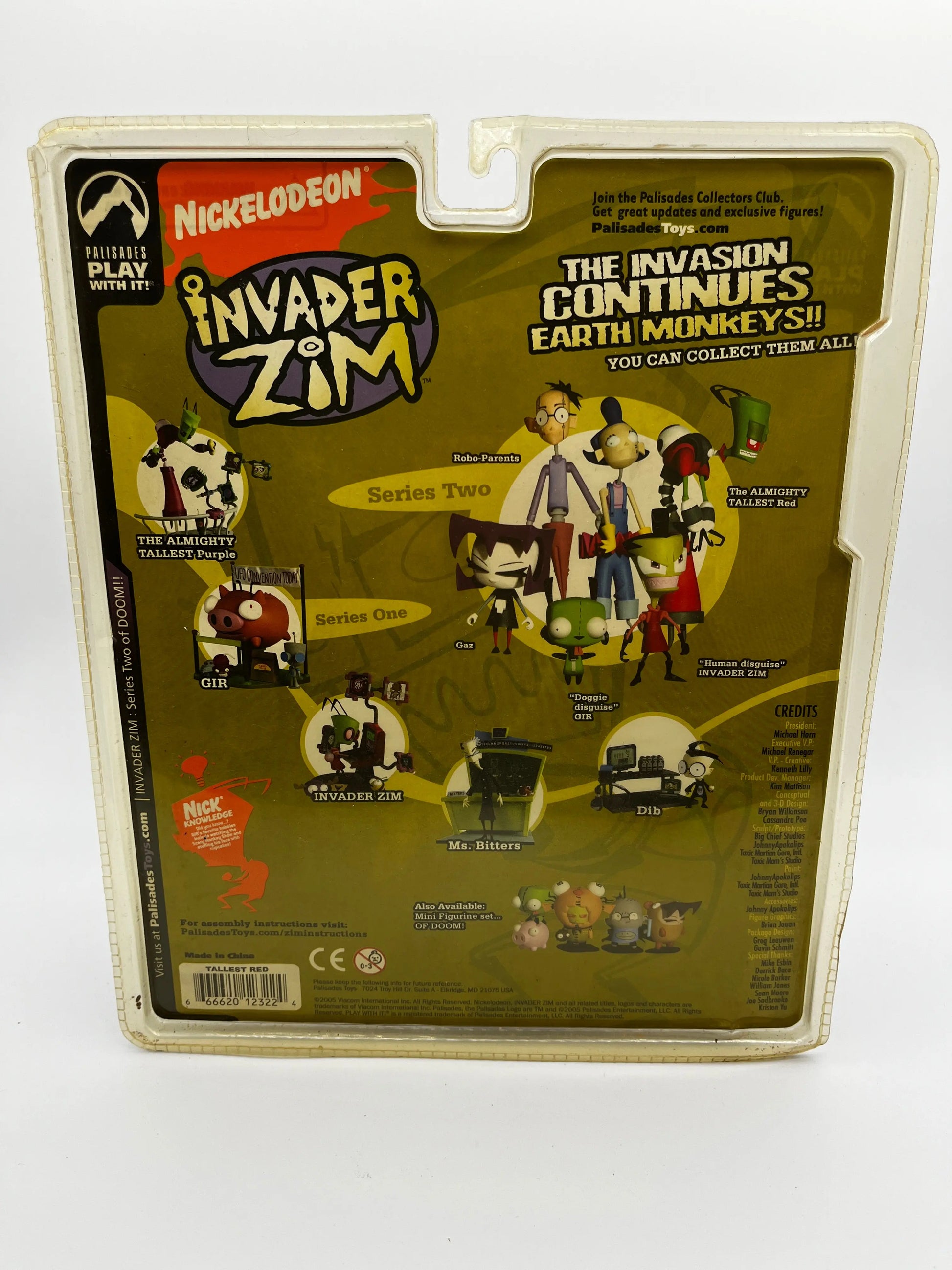 NICK Palisades Toys Invader Zim ALMIGHTY TALLEST RED Series 2 Figure (Sealed) FRENLY BRICKS - Open 7 Days