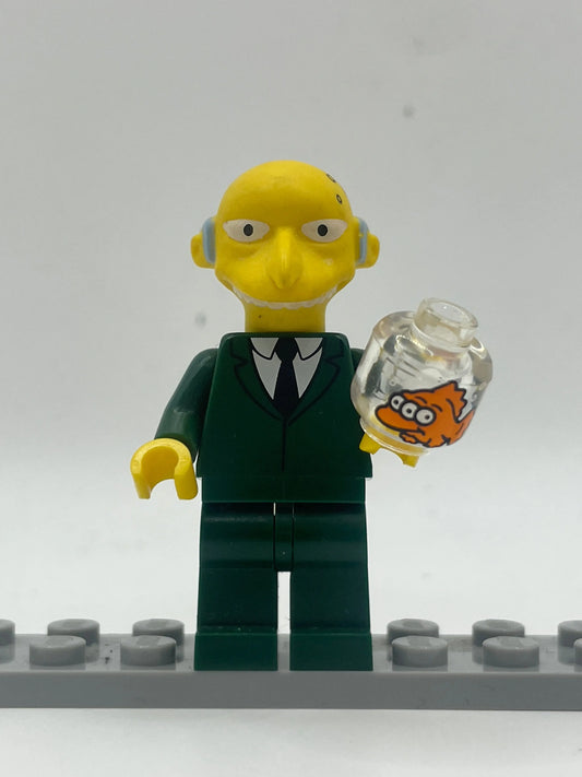 LEGO The Simpsons Minifigure - Mr. Burns inc Fish Bowl - (Genuine) FRENLY BRICKS - Open 7 Days