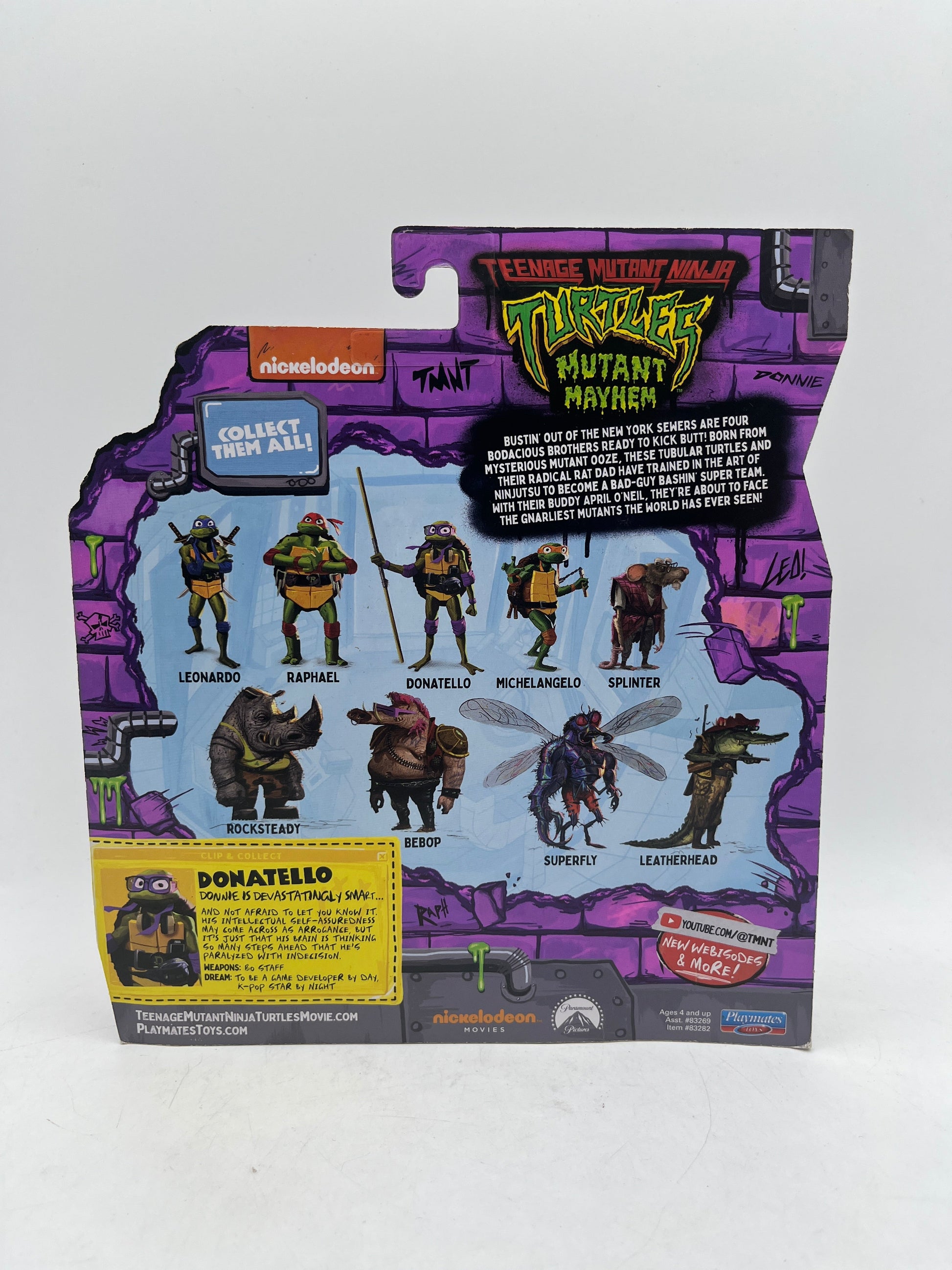 Teenage Mutant Ninja Turtles TMNT Movie Basic Figure - Donatello FRENLY BRICKS - Open 7 Days