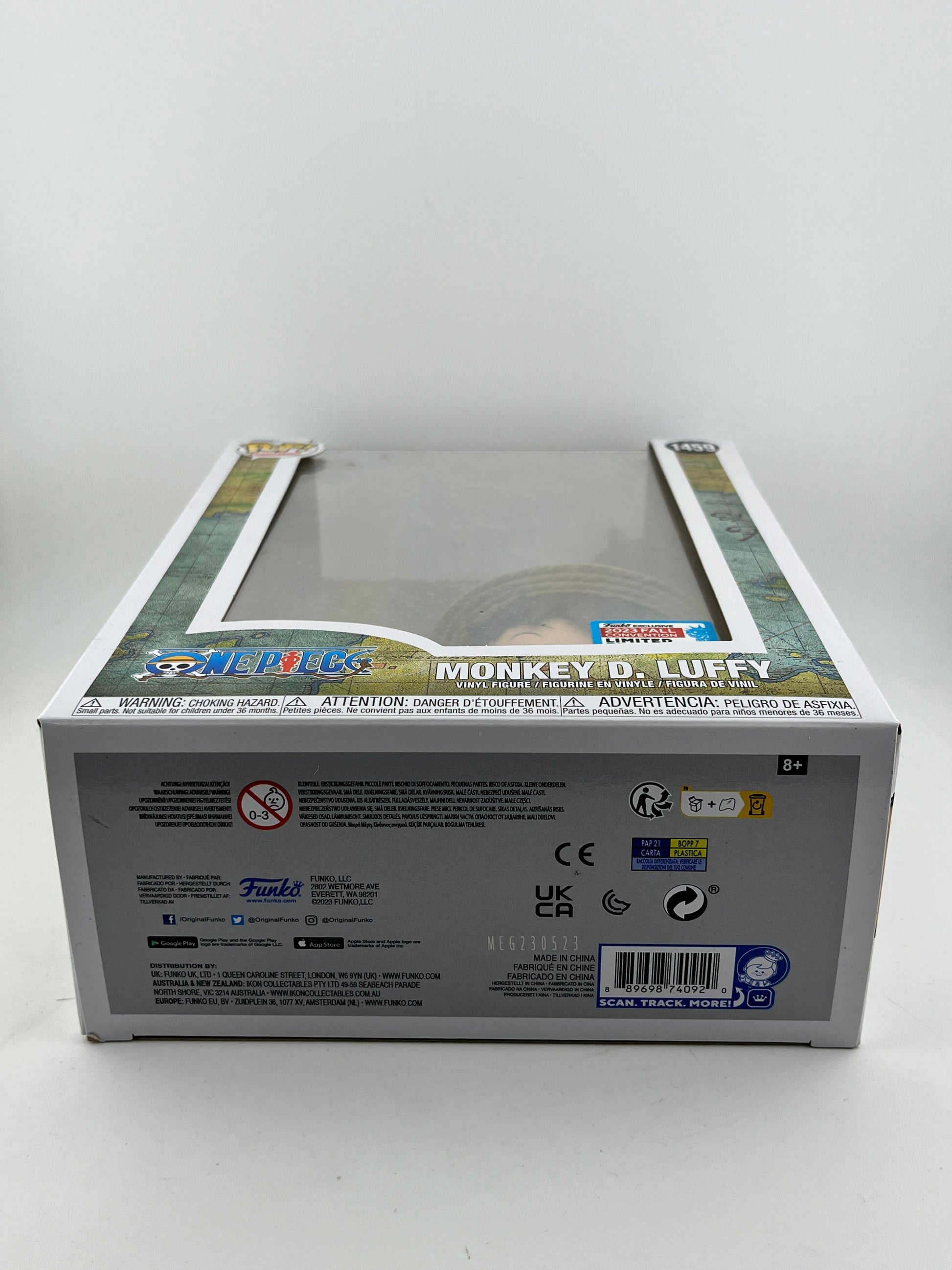 Funko POP! Animation One Piece -  Monkey D. Luffy #1459 - 2023 Fall Limited Edition FRENLY BRICKS - Open 7 Days