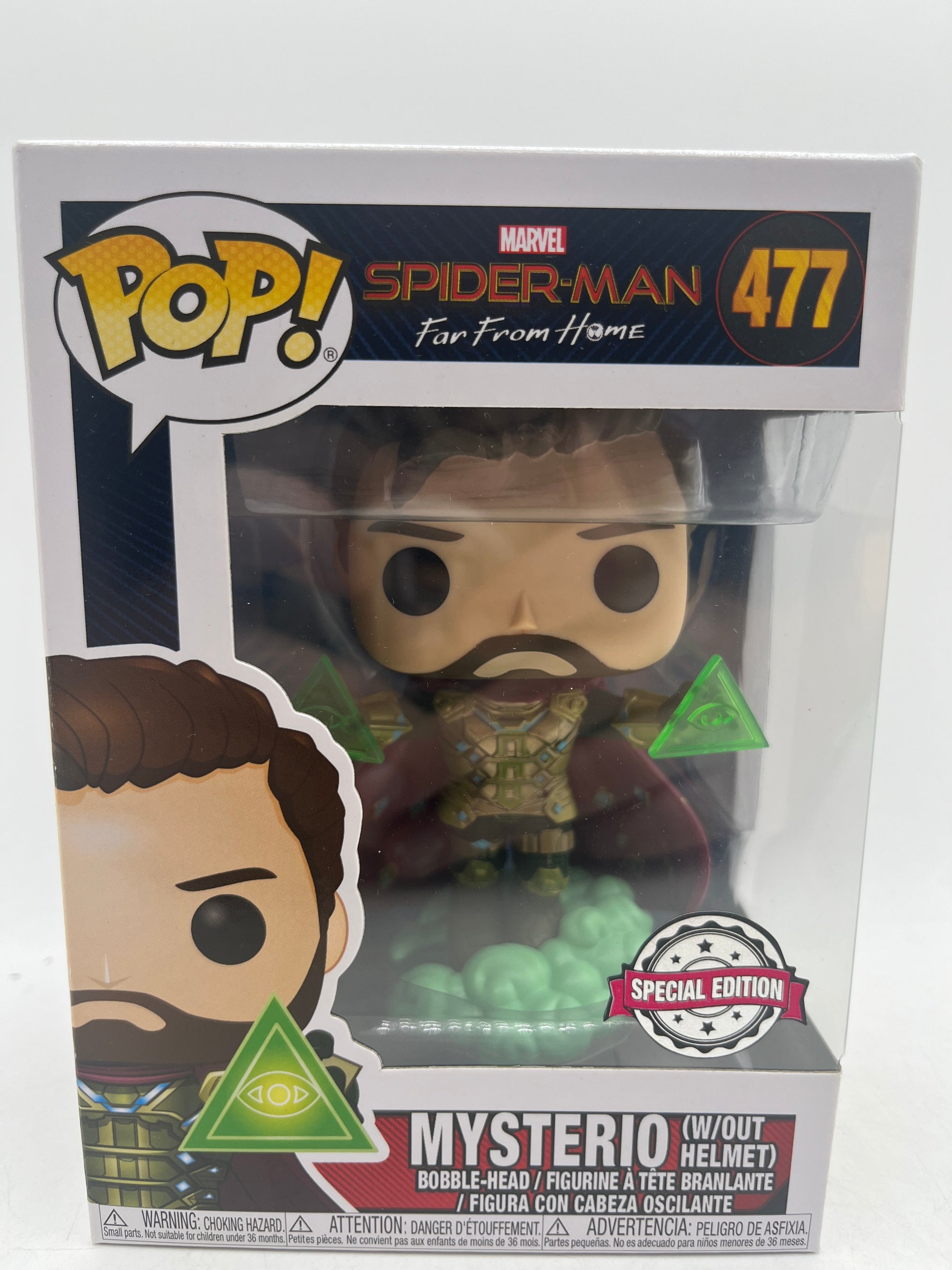 Funko Pop! Spider-Man Far from Home Mysterio Without Helmet #477 image 1