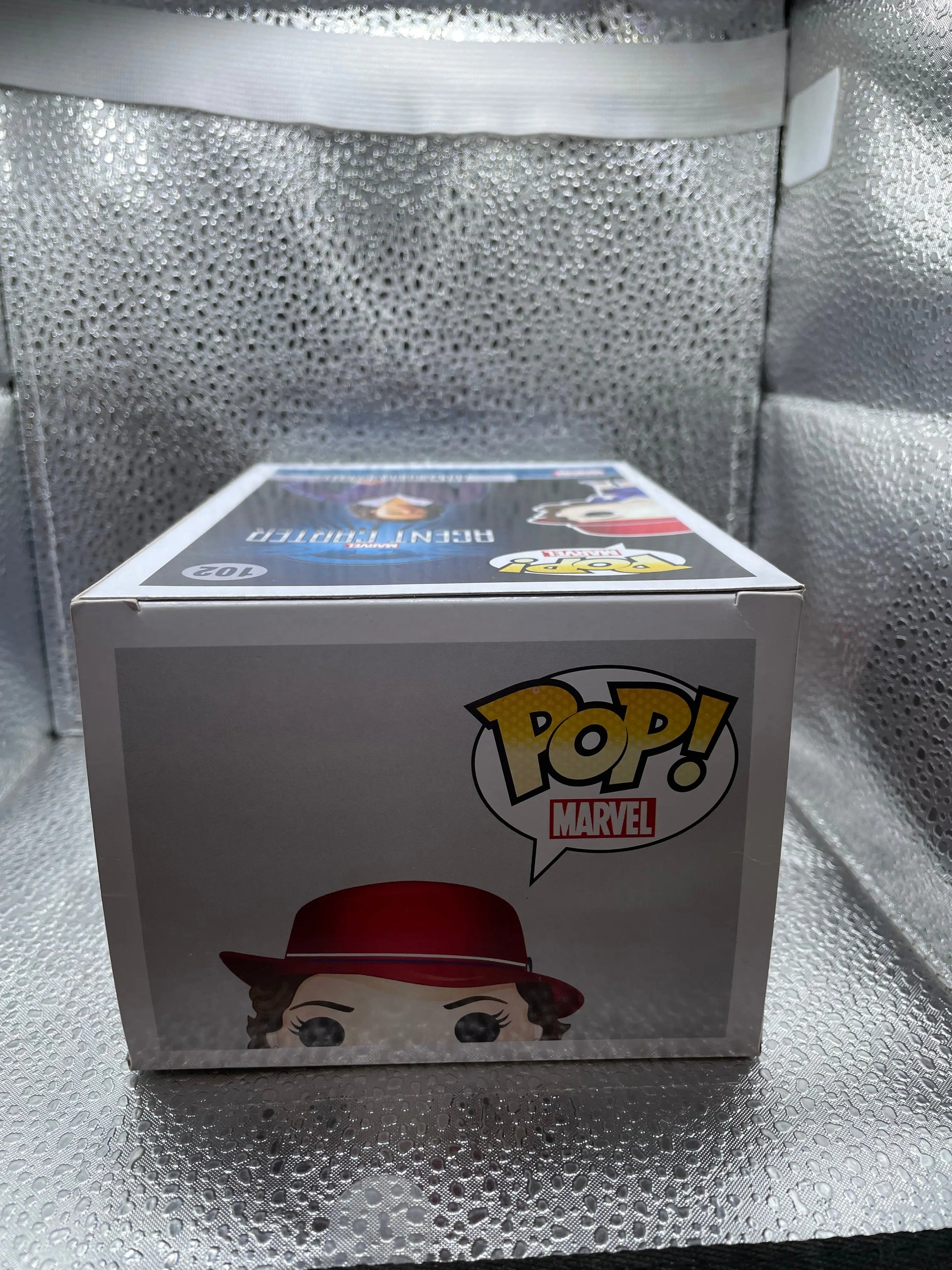 Agent Carter (Gold Orb) 102 ~ Marvel ~ Funko Pop Vinyl RARE FRENLY BRICKS - Open 7 Days