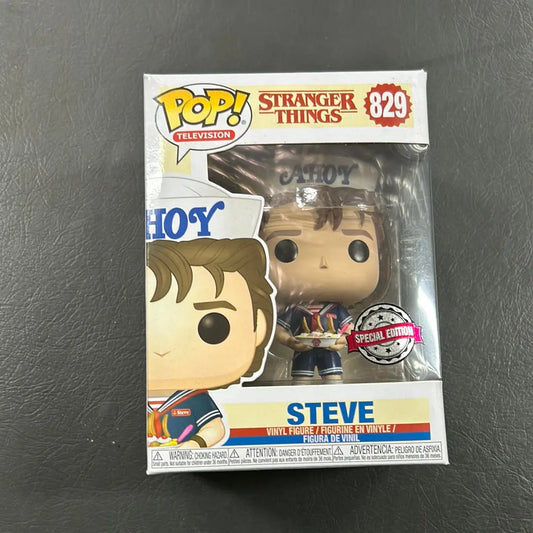 Funko Pop! Television Stranger Things Steve Ahoy #829 Special Edition FRENLY BRICKS - Open 7 Days