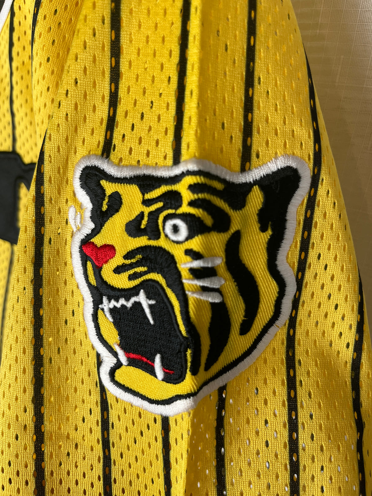 Nippon Baseball Hanshin Tigers Yellow/Black Blank Jersey Large, photo 19 image 19