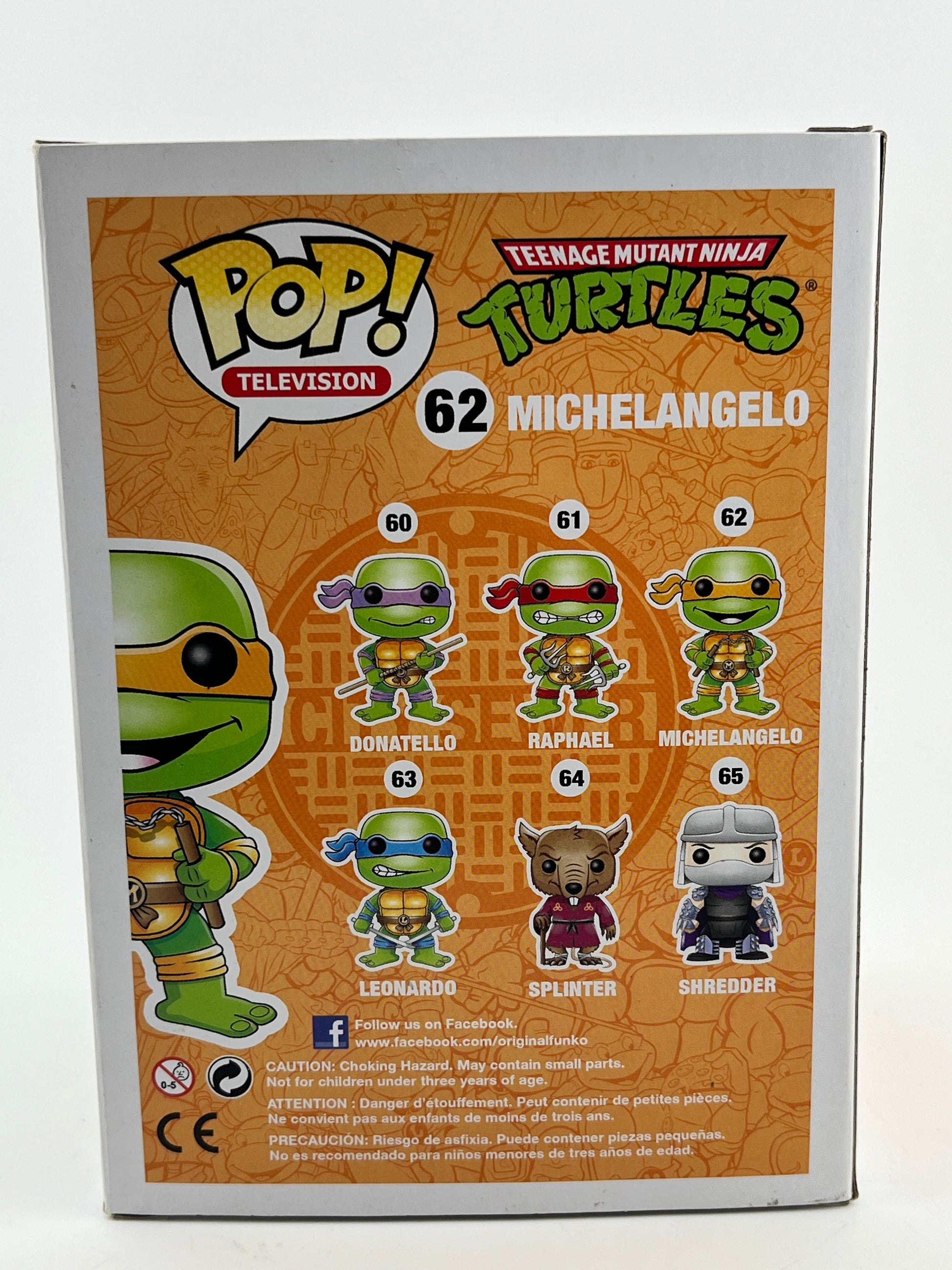 Funko POP! Television Teenage Mutant Ninja Turtles - Michelangelo #62 - Vinyl Collectable FRENLY BRICKS - Open 7 Days