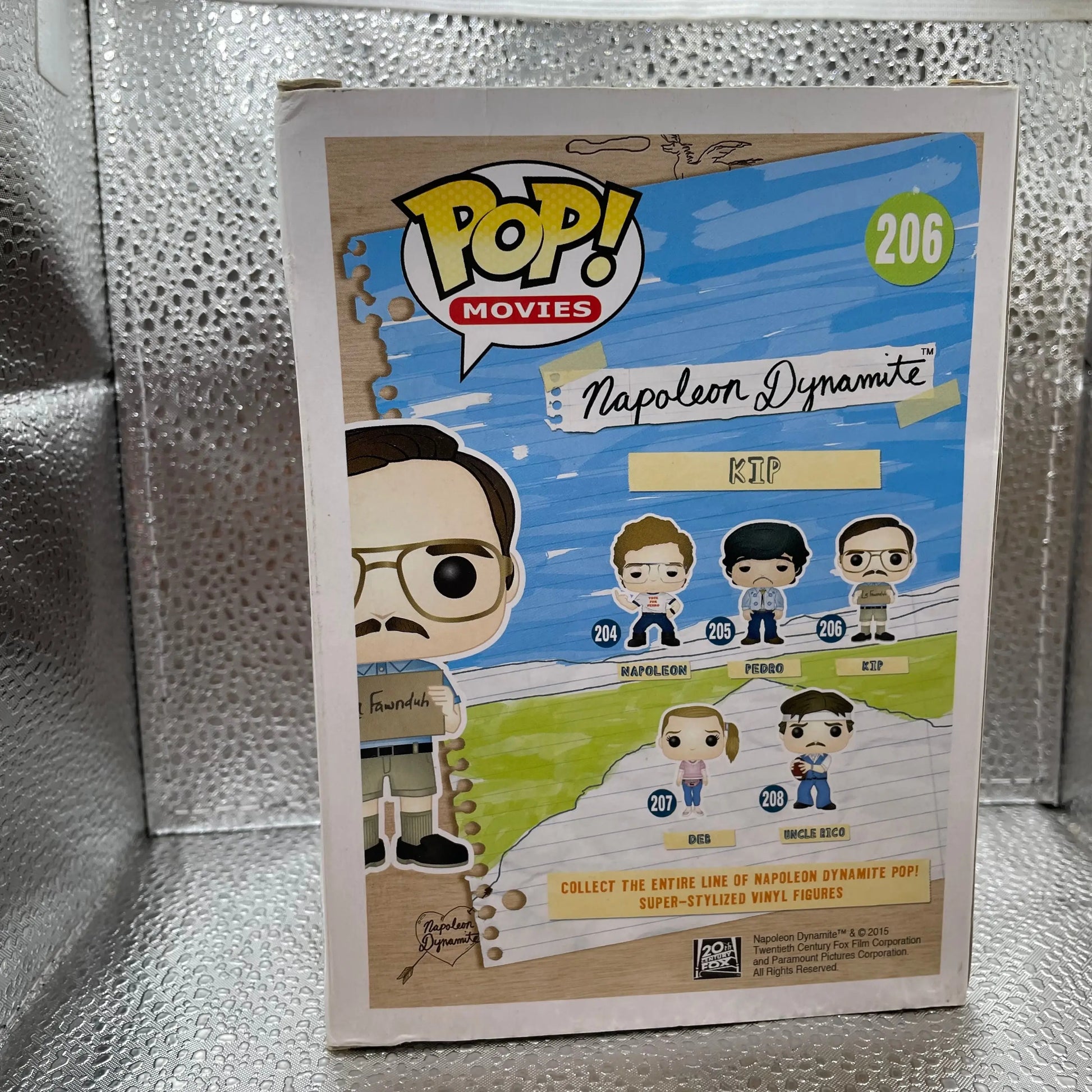 Napoleon Dynamite Funko Pop 206-KIP KIP Pop Vinyl Sus FRENLY BRICKS - Open 7 Days