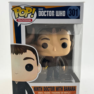 Funko POP! Television Doctor Who - Ninth Doctor With Banana #301 - Vinyl Collectable FRENLY BRICKS - Open 7 Days