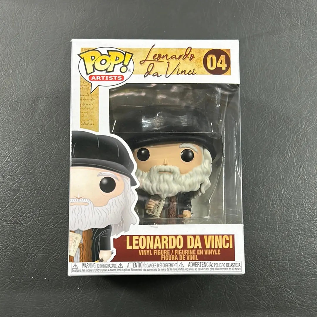 Funko Pop Vinyl - Artists - Leonardo Da Vinci #04 FRENLY BRICKS - Open 7 Days