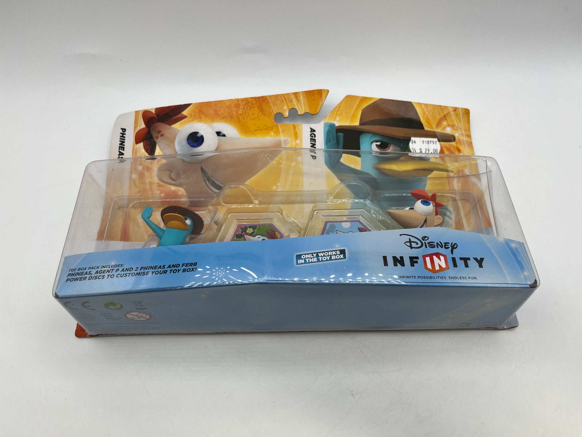 Disney Infinity - Phineas and Agent P (2 Pack) & Power Discs - Sealed FRENLY BRICKS - Open 7 Days