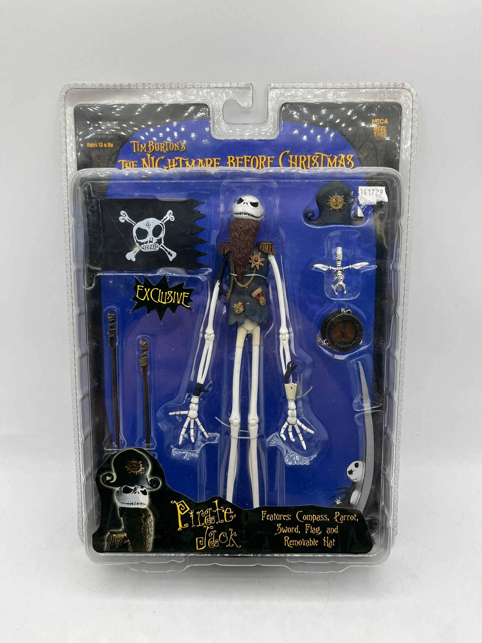 NECA Tim Burton’s The Nightmare Before Christmas Pirate Jack Skellington - Sealed FRENLY BRICKS - Open 7 Days image 1