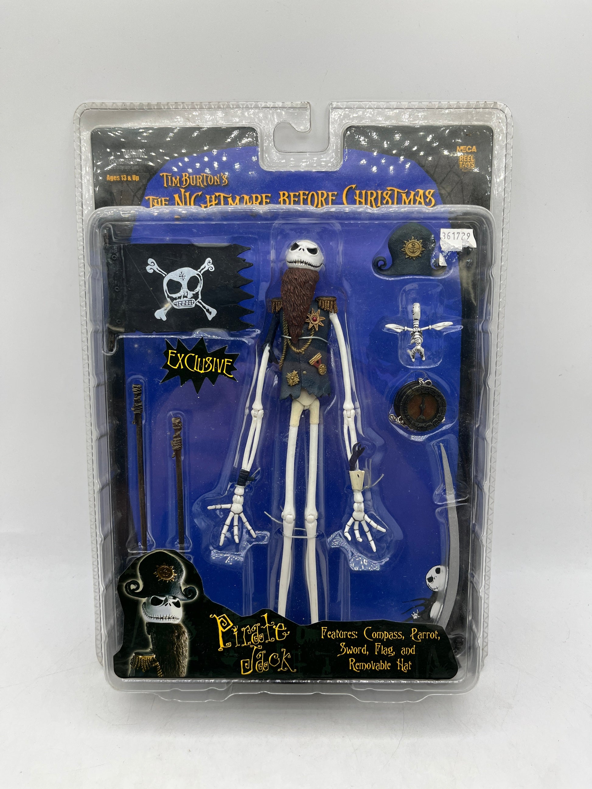 NECA Tim Burton’s The Nightmare Before Christmas Pirate Jack Skellington - Sealed FRENLY BRICKS - Open 7 Days