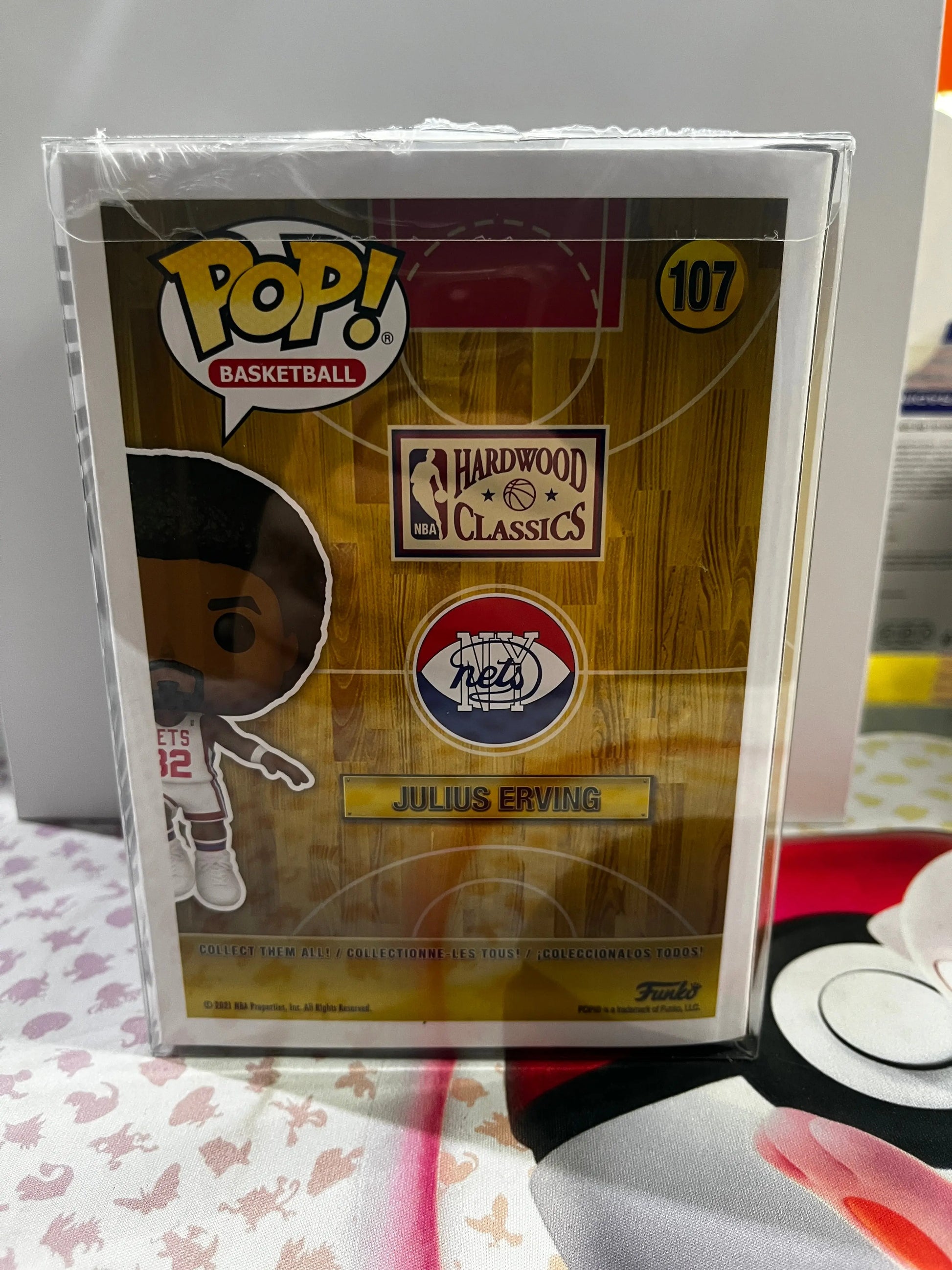 Funko Pop Vinyl Basketball NY Nets Julius Erving #107 FRENLY BRICKS - Open 7 Days