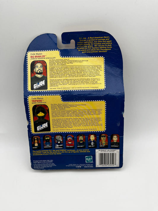 2001 GI JOE Big Brawler And Tripwire Collector's Edition Hasbro Figures FRENLY BRICKS - Open 7 Days